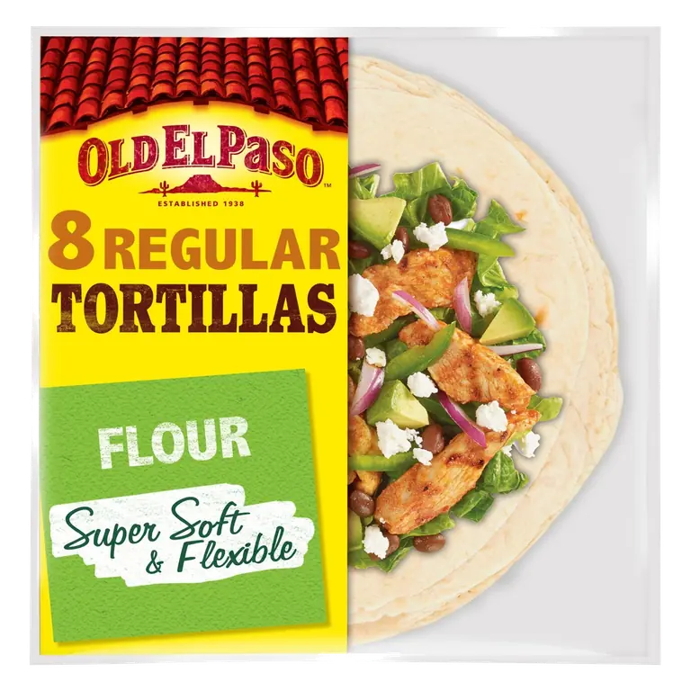8 Super Soft Flour Tortillas Wraps