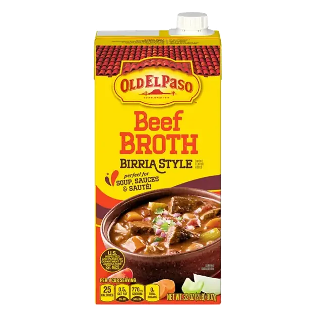 Birria Style Beef Broth