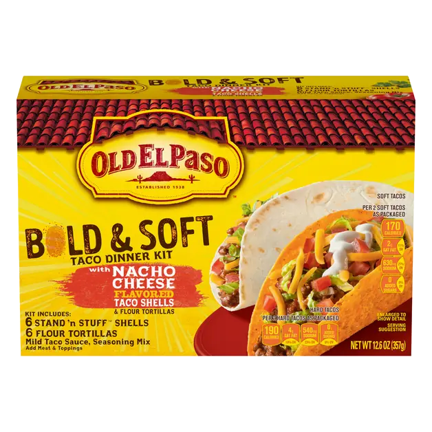 Bold & Soft Taco Dinner Kit with Nacho Cheese