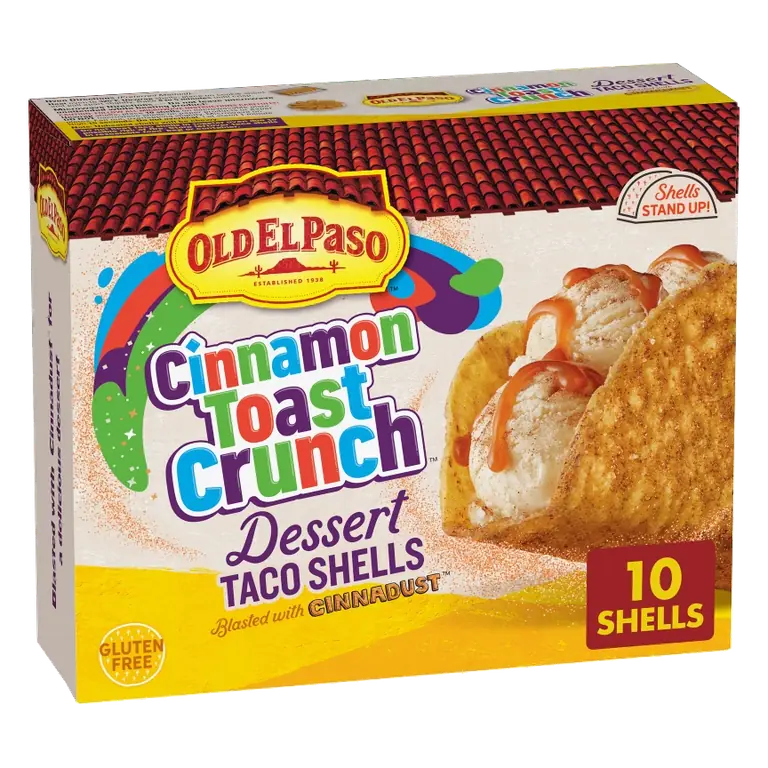 Cinnamon Toast Crunch Dessert Taco Shells