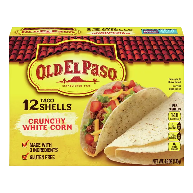 Crunchy White Corn Taco Shells