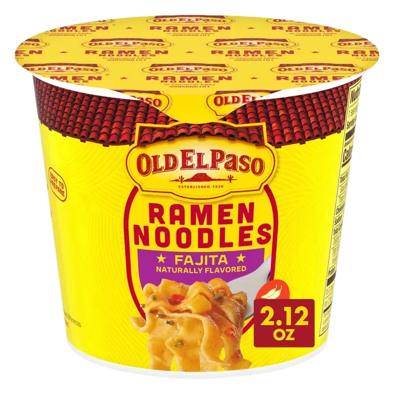 Old El Paso Fajita Ramen Noodles Cup, 2.12oz
