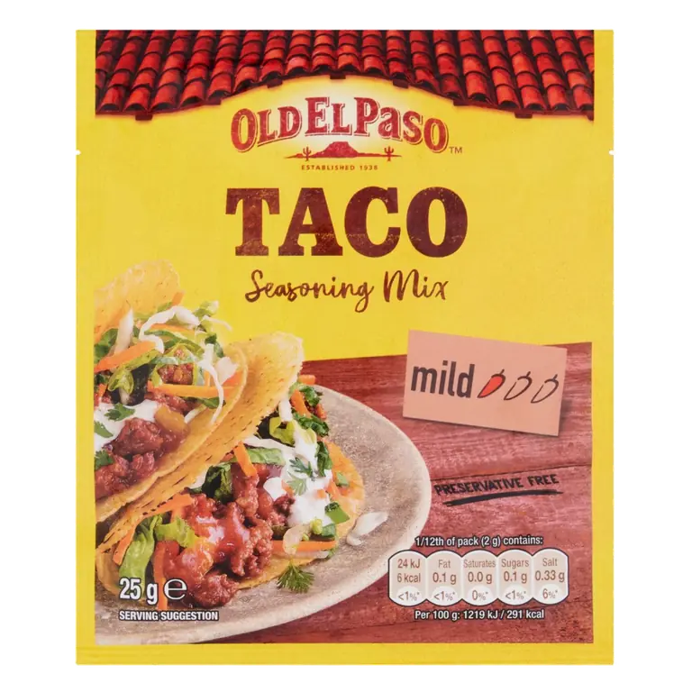 Garlic & Paprika Taco Seasoning Mix 35g