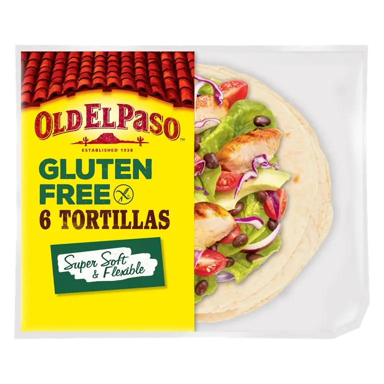 Gluten Free 6 Tortilla Wraps 216g