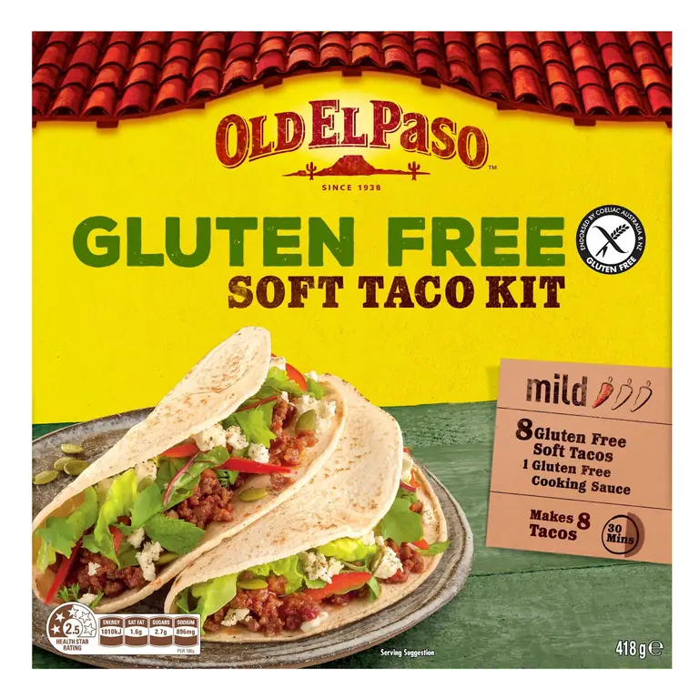 Gluten Free Mild 8 Soft Taco Kit