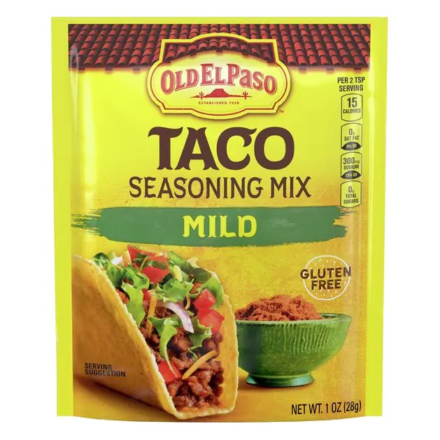 Gluten Free Mild Taco Seasoning Mix Packet
