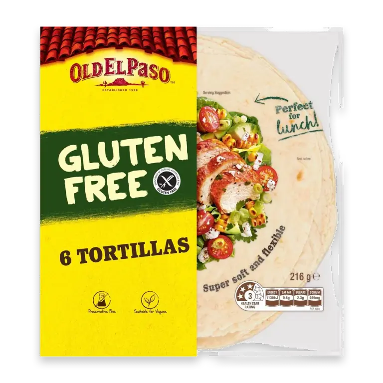 Gluten Free Tortilla Fajita Wraps