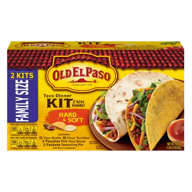 Hard & Soft Taco Dinner Kit Family Size - 2 Kits