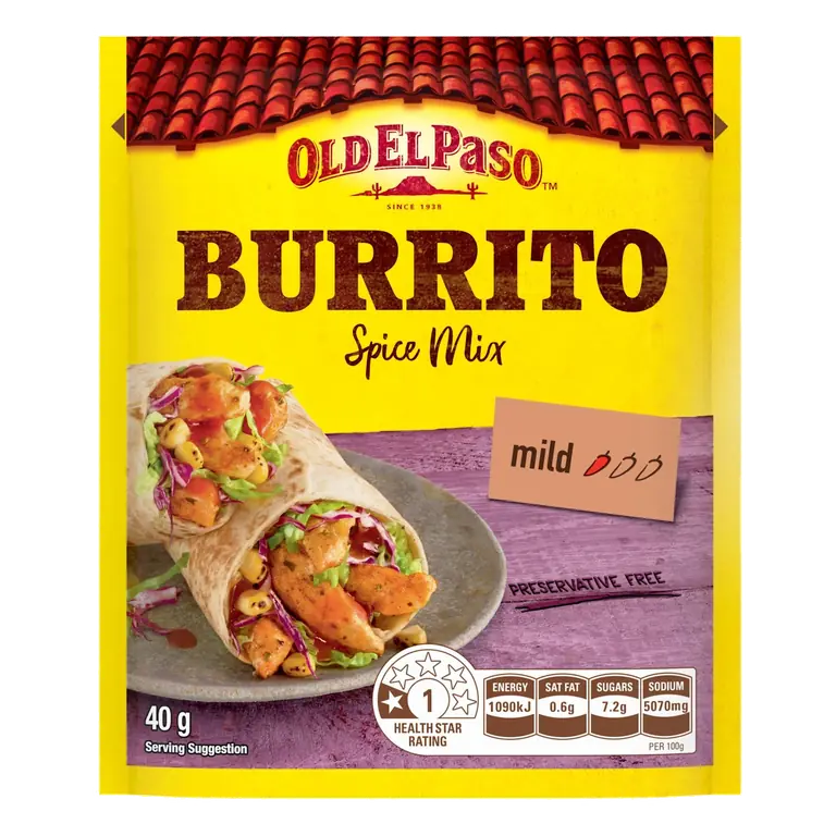 Mexican Burrito Spice Mix Mild