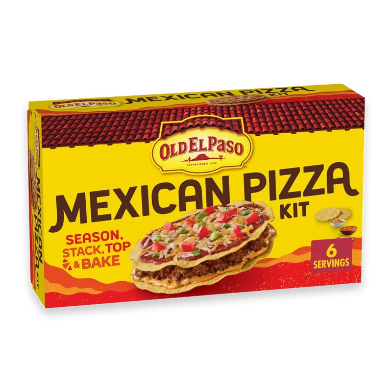 Mexican Pizza Kit with Queso Sauce, Easy Meal Prep