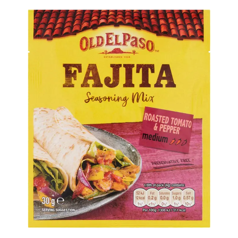 Mexican Roasted Tomato & Pepper Fajitas Spice Mix 30g