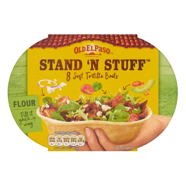 Mexican Stand N Stuff Tortilla Wrap Boats x8 193g