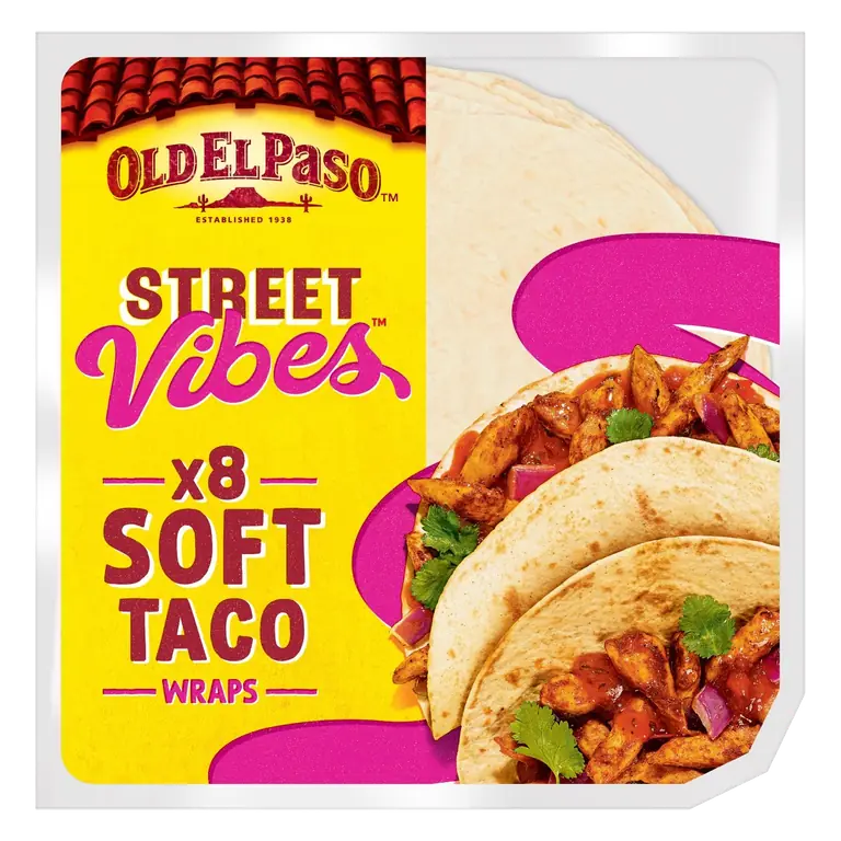 Mexican Street Vibes 8 Soft Taco Wraps 220g