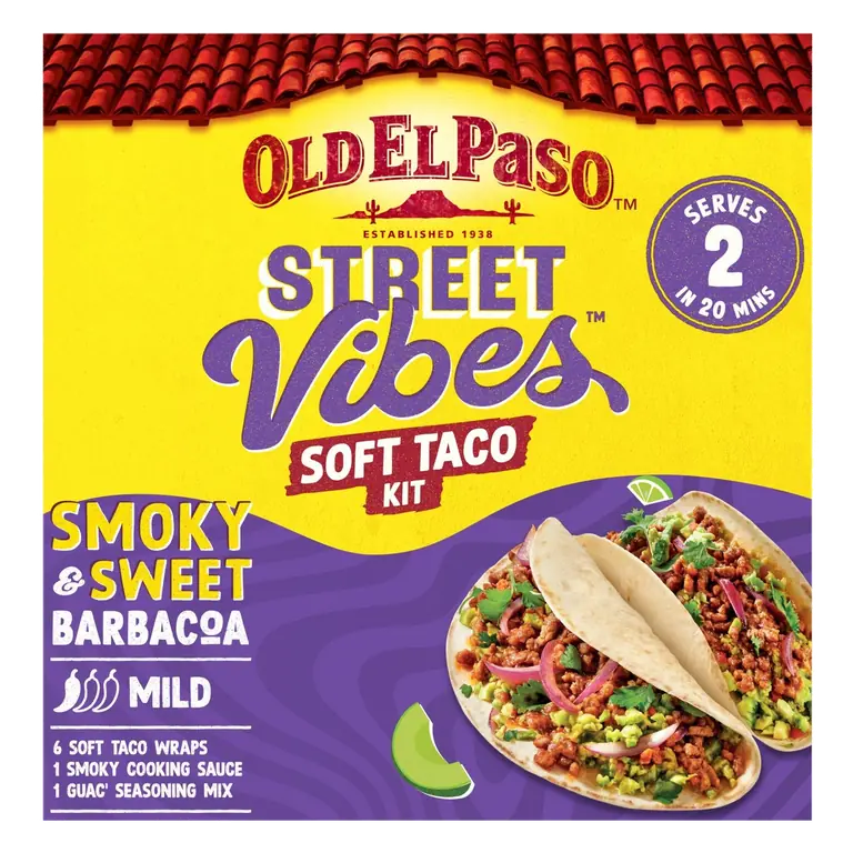 Mexican Street Vibes Smoky & Sweet Barbacoa Soft Taco Kit 255g