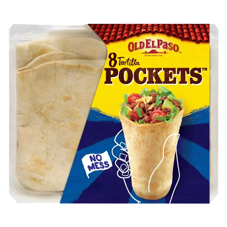 Mexican Tortilla Wrap Pockets x8 223g