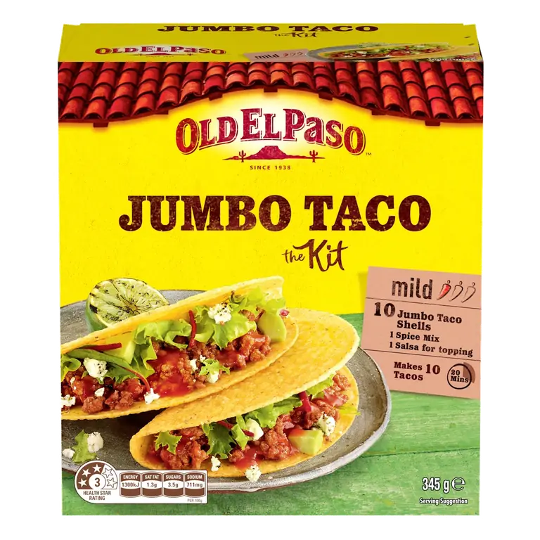 Mild Jumbo 10 Taco Kit