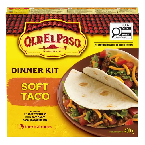 Dinner Kit Soft Taco 400 g
