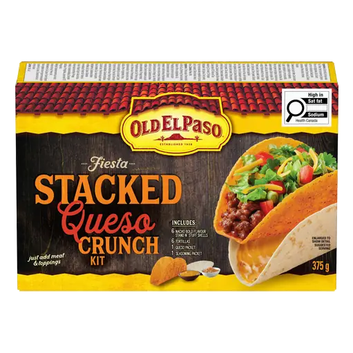 Fiesta Crunch Kit Stacked Queso 375 g