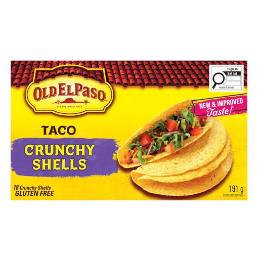 Gluten-Free Taco Shells Crunchy 18 Shells 191 g