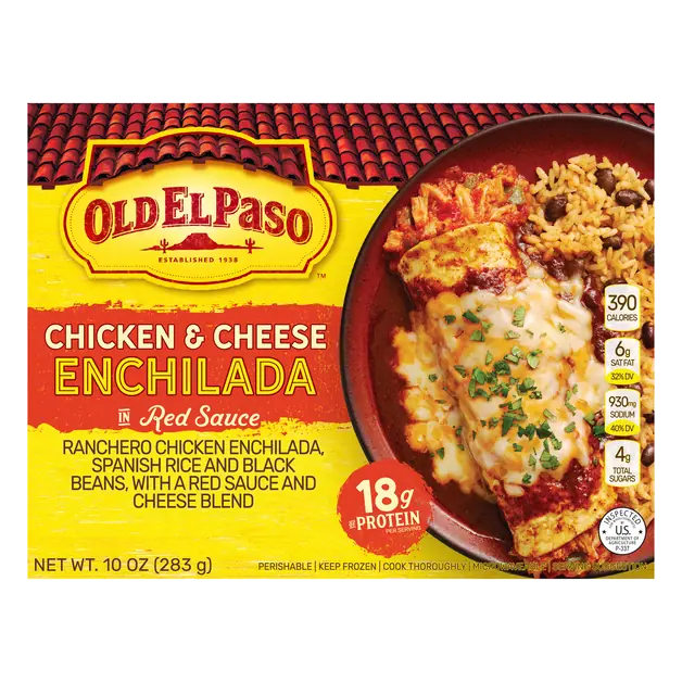 Red Sauce Chicken & Cheese Enchilada Frozen Meal