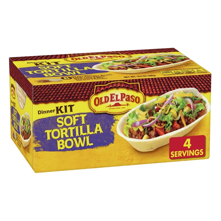 Soft Flour Tortilla Taco Bowls Dinner Kit