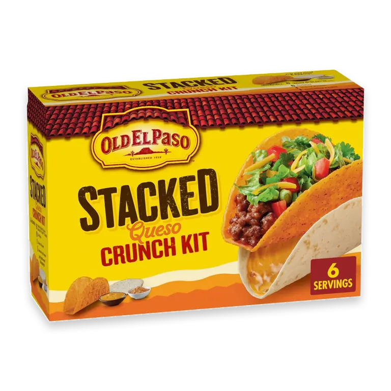 Stacked Queso Crunch Taco Kit