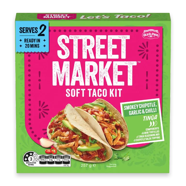 Street Market Soft Taco Kit Tinga Medium