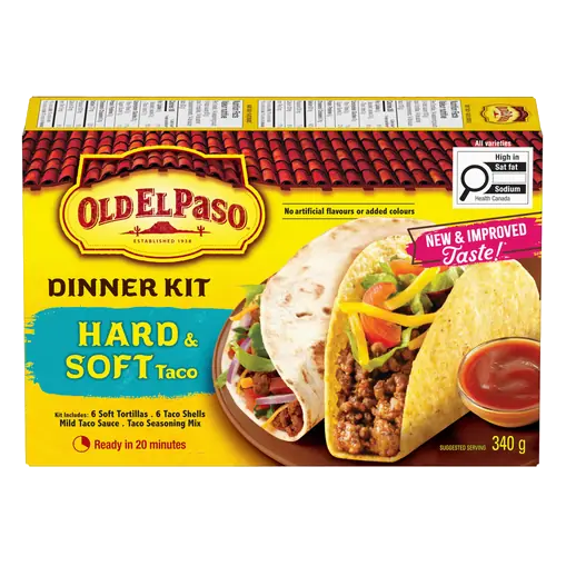 Taco Dinner Kit Hard & Soft 340 g