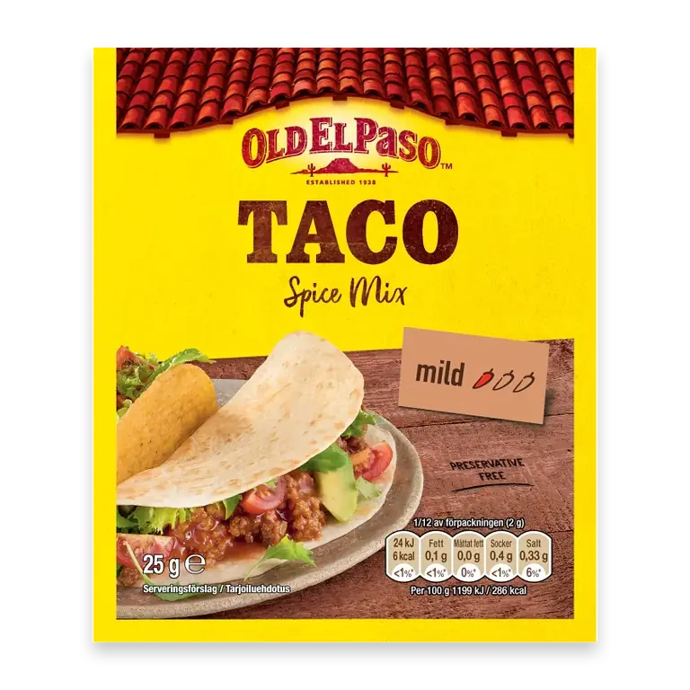 Taco Kryddmix 25g