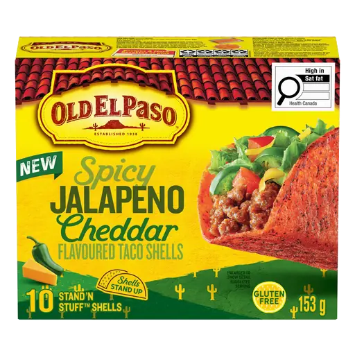 Taco Shells Spicy Jalapeno Cheddar 153 g