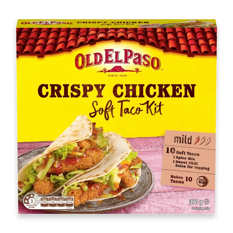 Taco Soft Crispy Chicken Dinner Kit Mexican Style