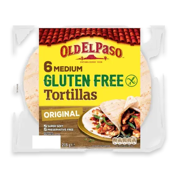 Tortilla Medium Glutenfri/6-pack