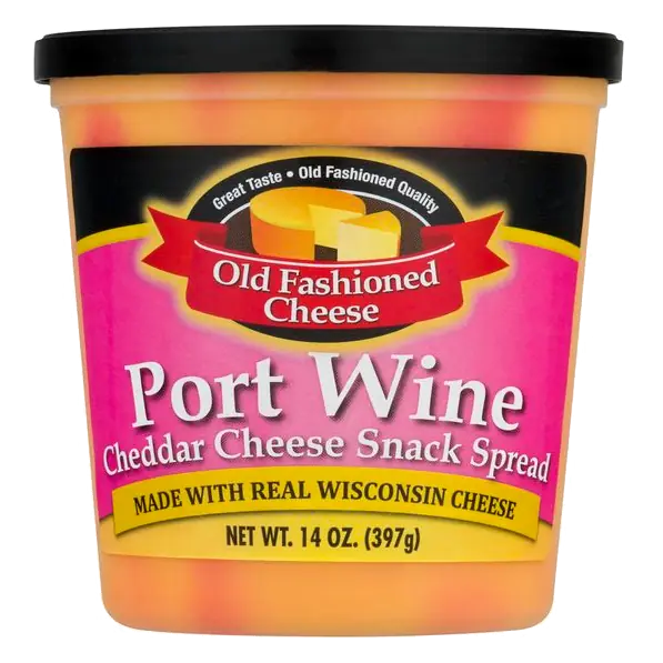 Old Fashioned Port Wine Cheddar Cheese Snack Spread