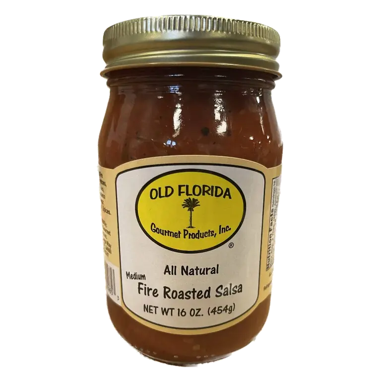 Old Florida Gourmet Fire Roasted Salsa, 16oz: Mild Spice