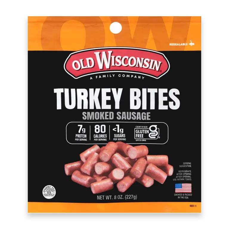 Naturally Slow Smoked Turkey Sausage Bites