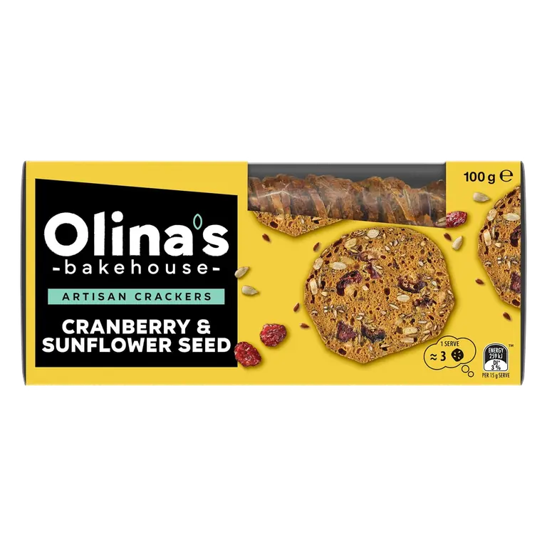 Artisan Crackers Cranberry & Sunflower Seed