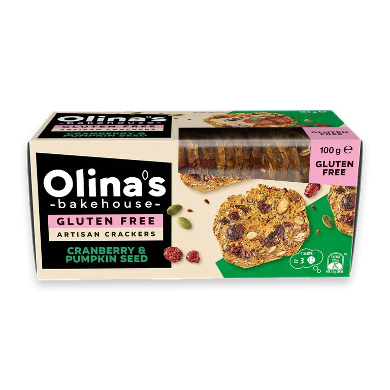 Gluten Free Artisan Crackers Cranberry & Pumpkin Seed