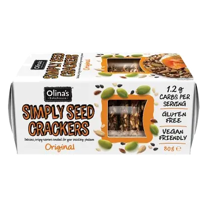 Olina's Gluten Free Simply Seeded Crackers Original