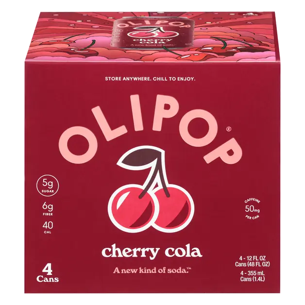 Cherry Cola Prebiotic Soda - 4 pk