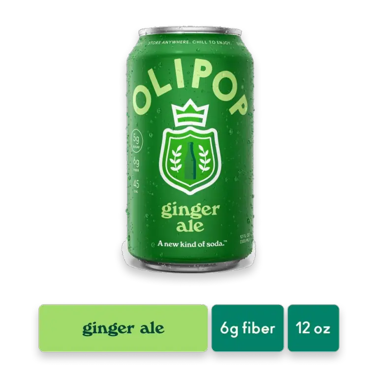Ginger Ale Prebiotic Soda Can, Shelf Stable