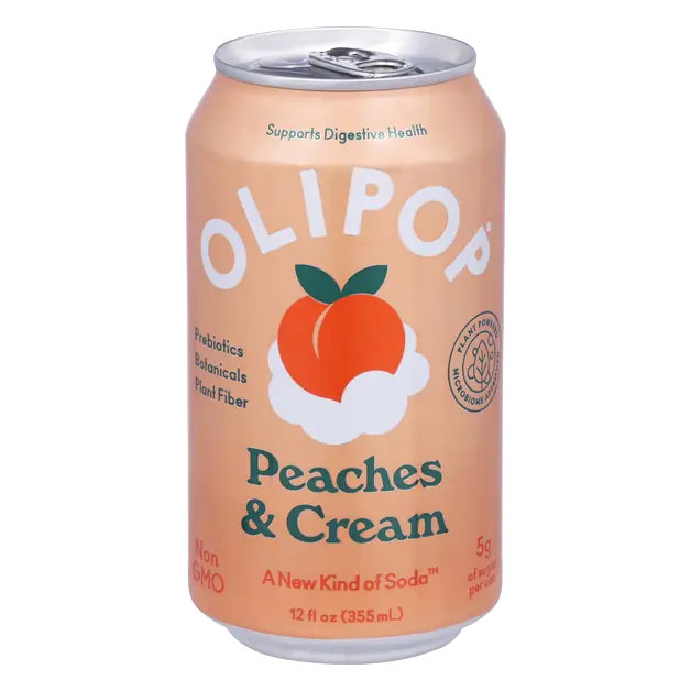 Peaches & Cream Prebiotic Soda