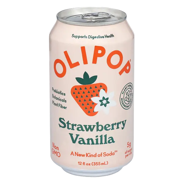 Strawberry Vanilla Prebiotic Soda