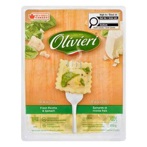 Fresh Ricotta & Spinach Ravioli 300 g