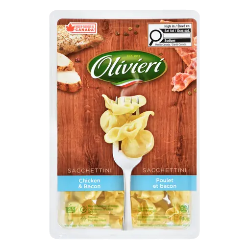Pasta Sacchettini Chicken & Bacon 600 g