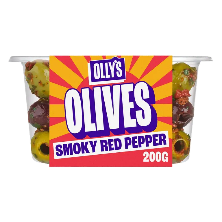 200g Smoky Red Pepper Halkidiki & Volos Olives