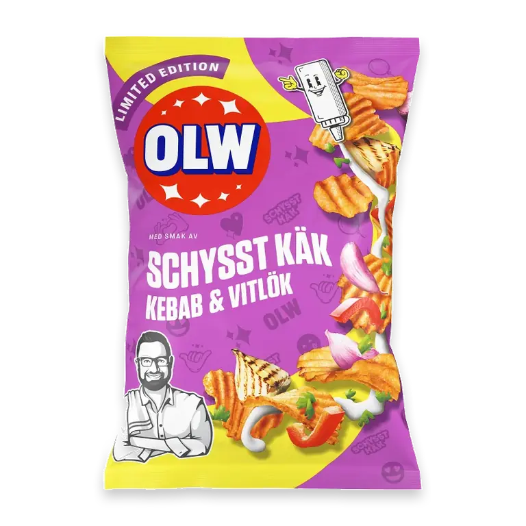 Chips Kebab & vitlök 250g