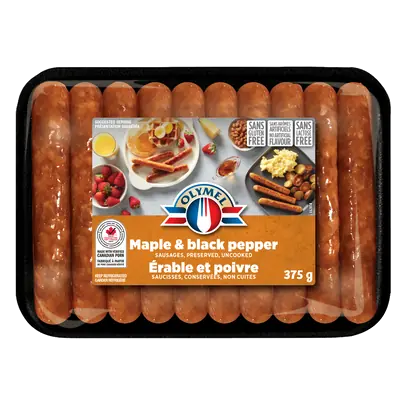 Frozen Sausages Maple Black Pepper 375 g