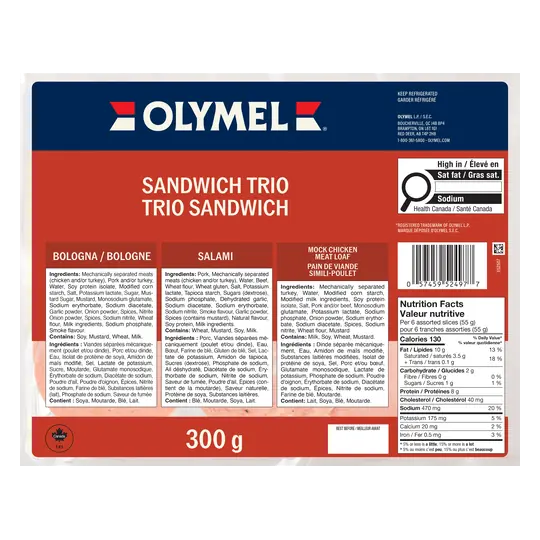 Deli Meat Trio Sandwich 300 g