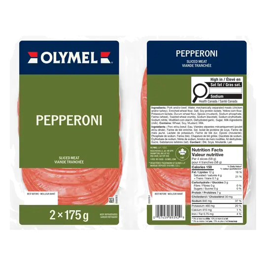 Olympel Deli Sliced Meat Pepperoni 2 x 175 g
