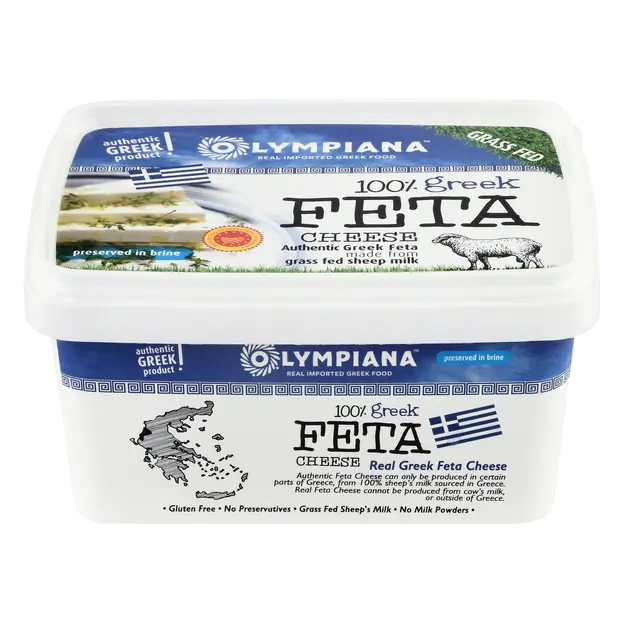 Gluten Free 100% Greek Feta Cheese